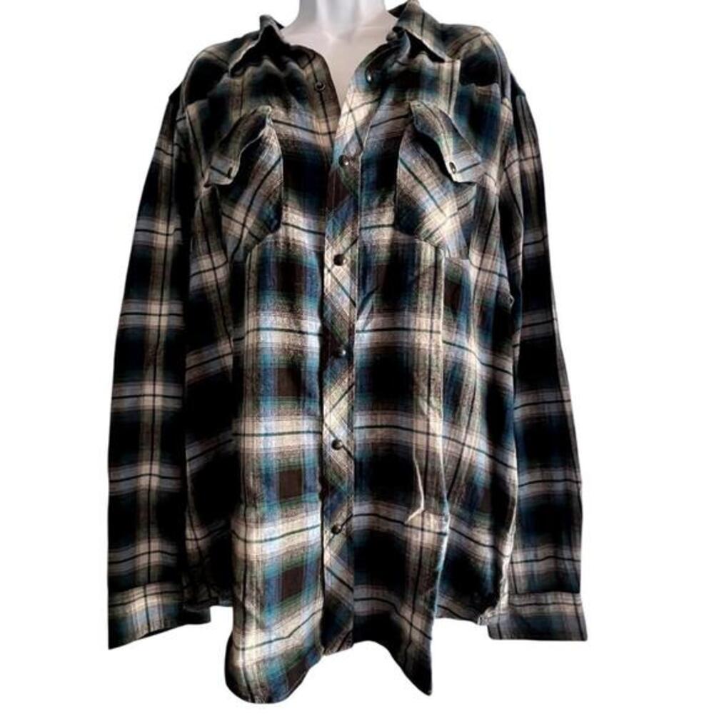 American Eagle Outfitters Slim Fit Plaid Button-Up Shirt XL - Picture 1 of 5